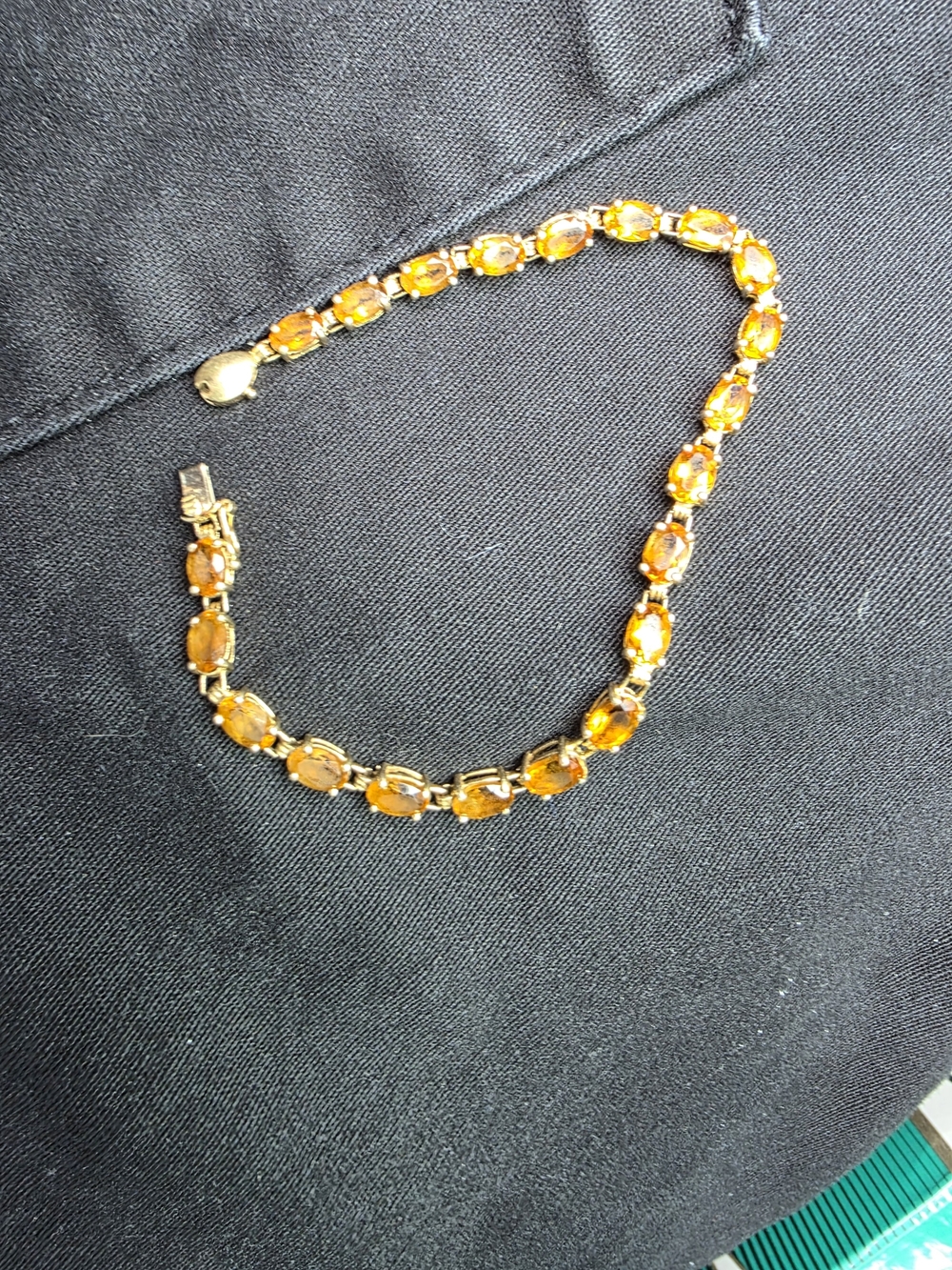 14k Citrine Tennis Bracelet